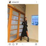 みちょぱ(池田美優)、スリットワンピから鍛え上げられた美脚を披露！