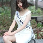 【写真特集】群馬美女・長沼麻陽さん、白のミニ丈ワンピースから美脚アピール! <ミスユニバーシティ2022グランプリ>