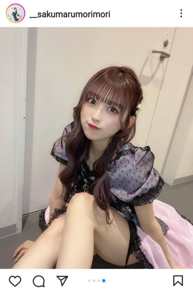 咲真ゆか（MyDearDarlin’）、キュートな笑顔で見つめつつ裏ももチラリあざとショット公開！