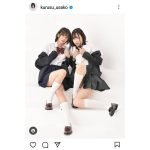 来栖うさこ、制服のミニスカートから覗かせる白ハイソ美脚がセクシー！