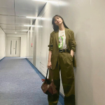堀田茜、セットアップで抜群スタイル「私服コーデ」を披露！