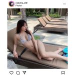 藤川らるむ、美脚際立つ水着ショットでメリハリ美ボディ大胆披露！