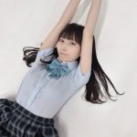 【透けてる！】藤宮もな（#ドレミファソラシード）、制服コスプレで伸び伸び