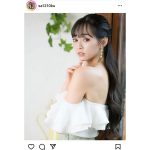 レースクイーン・林紗久羅、肩出しショットでツヤ肌全開