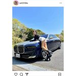 レースクイーン・林紗久羅、高級車に映える圧倒的な美脚ショットに歓喜の声
