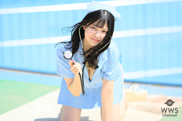 【写真特集】花音ここがナース服で登場！透明感バツグンの美脚にうっとり＜近代麻雀水着祭2023＞