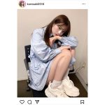 黒嵜菜々子（Peel the Apple）、ワンピースからのぞかす生脚にファンどぎまぎ！