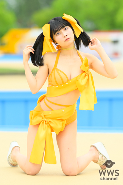 【写真特集】三田のえ、全身リボンの水着コーデをプレゼント！＜近代麻雀水着祭2023＞