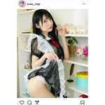 乃木結夢、スケスケメイド衣装で美尻ライン披露！