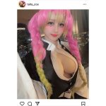 コスプレイヤー・奥寺テーラ、忠実すぎる「鬼滅の刃」甘露寺蜜璃のコスプレがスゴい！