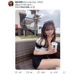 レースクイーン・桜田莉奈、太ももに釘付けな肌見せコーデ披露