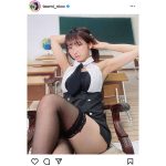 #2i2・十味、脇見せ、裏もも、黒タイツの3点盛りでフェチ刺激