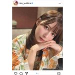 雪平莉左、至近距離で見つめ合うスベ肌浴衣ショット披露