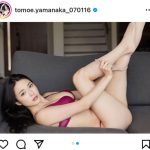 山中知恵、スカートまくってセクシー桃尻大胆見せつけ！