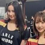 レースクイーン・安倍有里子、吉川ゆのが第2回名古屋モーターサイクルショーに登場！ハーレーダビットソンブース盛り上げる！