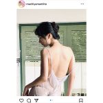街山みほ、美背中ざっくり開いた濡れ肌セクシーショット公開！