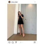 神部美咲、超ミニ&ヒールで美しい生脚スラリ「美脚すぎる」とファン歓喜！