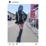 レースクイーン・新谷桐子、超ミニ&ブーツで美脚スラリ「絶対領域」「スタイル最高」とファン歓喜！