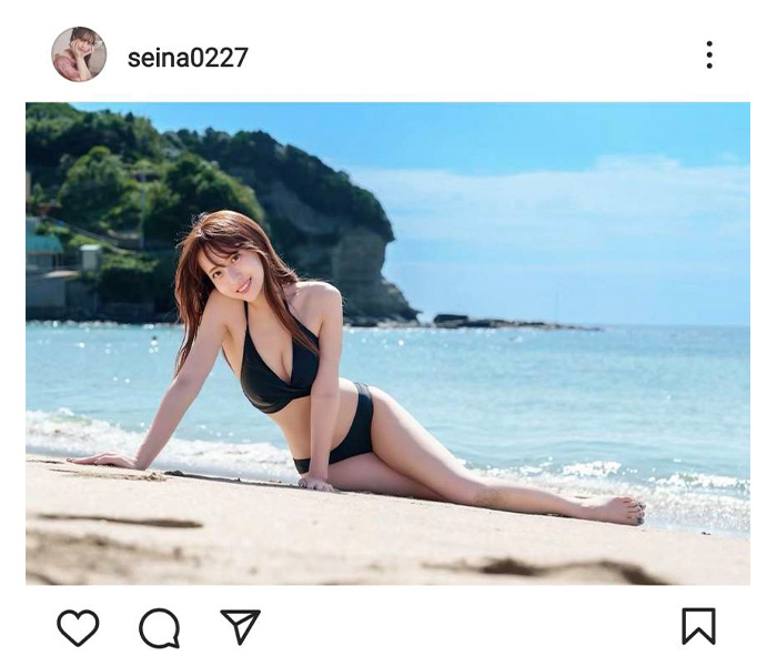 美人イラストレーター・竹内星菜、黒ビキニで美ボディ披露「スタイル良すぎ」「美肌美人で最強！」とファン感嘆