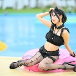 【写真特集】ごみちゃん（ステミレイツ）、網タイツで刺激するセクシー黒猫に変身！＜近代麻雀水着祭2023＞