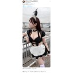 愛乃なの（バブルバビデガム!!）、美バスト×絶対領域の破廉恥バニーメイド風コスで誘惑！