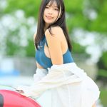 【写真特集】レースクイーン・七瀬なな、ハイレグ競泳水着で魅せる抜群プロポーション！＜近代麻雀水着祭2023＞