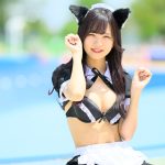 【写真特集】東雲しおり（ワンダーウィード 天）、キュートな猫耳とセクシーな美脚のギャップで魅せるメイド水着コス！＜近代麻雀水着祭2023＞