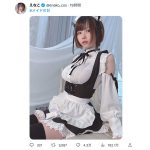 えなこ、バストラインくっきりな太ももチラ見せメイドで誘惑！