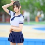 【写真特集】ハーフ美少女・田島怜華（dela model）、セーラーコスで魅せる抜群スタイル＆透明美ボディ！＜近代麻雀水着祭2023＞