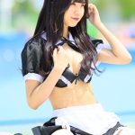 【写真特集】東雲しおり（ワンダーウィード 天）、キュートな猫耳とセクシーな美脚のギャップで魅せるメイド水着コス！＜近代麻雀水着祭2023＞