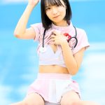 【写真特集】琴吹ゆず（RiNCENT.）、黒髪ショートが映えるナースコスで視線釘付け！＜近代麻雀水着祭2023＞