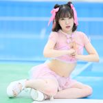 【写真特集】森本栞菜（ミライサガシ）、全身ピンクの可愛すぎるチャイナコスで「我爱你」＜近代麻雀水着祭2023＞