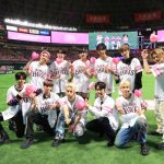 INIがソフトバンクホークス「ピンクフルデー」に登場！池崎理人の始球式や『FANFARE』のライブパフォーマンスも