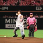 INIがソフトバンクホークス「ピンクフルデー」に登場！池崎理人の始球式や『FANFARE』のライブパフォーマンスも