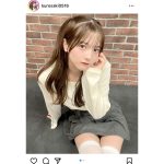 黒嵜菜々子（Peel the Apple）、セクシーな太ももに「絶対領域の女神」「天使」と歓喜の声！