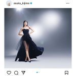 貴島明日香、透け感ドレスから美脚披露！ヘルシー美ボディラインを見せつけ