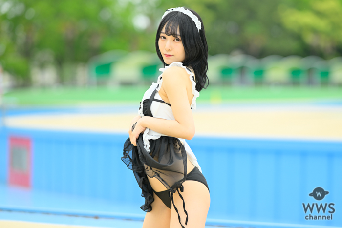 【写真特集】冬野れい（1つ足りない賽は投げられた）、メイド風コスからセクシー黒ビキニ披露＜近代麻雀水着祭2023＞