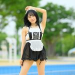 【写真特集】冬野れい（1つ足りない賽は投げられた）、メイド風コスからセクシー黒ビキニ披露＜近代麻雀水着祭2023＞