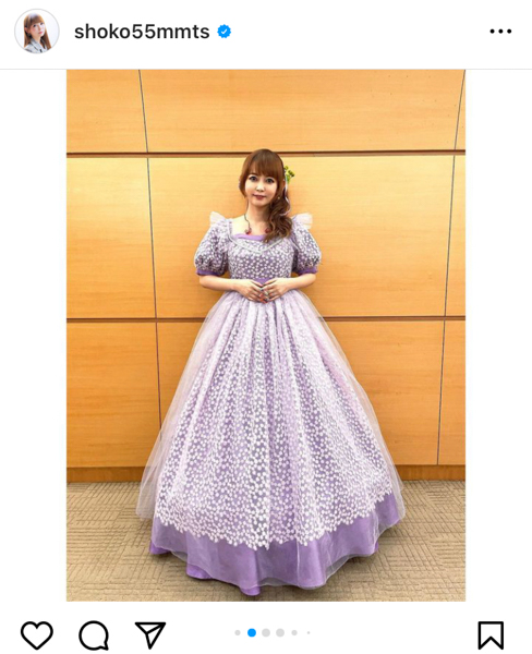 中川翔子、まさにプリンセスなドレスコーデにファンうっとり