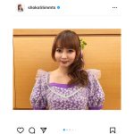 中川翔子、まさにプリンセスなドレスコーデにファンうっとり