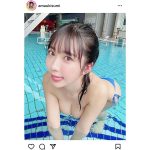 #2i2・天羽希純、実は着てない！？美谷間寄せる悩殺ショットで誘惑