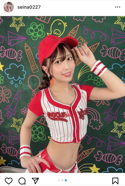 竹内星菜、ヒップライン強調のユニフォーム姿をプリッと披露