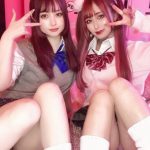 制服ギャル・のらねこ×月城せいにゃん、M字開脚の刺激が強すぎる！