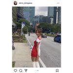 レースクイーン・北川美麗、デコルテ美しい紅白のコスチューム姿でファンを魅了！