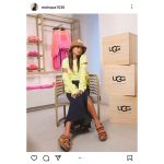 みちょぱ、こんがり焼けた美脚がチラリ。有名ブランド『UGC』コーデを公開。