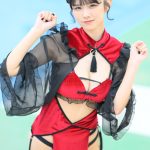 【写真特集】後藤まつり（アイテムはてるてるのみ）、セクシーチャイナコスで際立つ透明肌！＜近代麻雀水着祭2023＞