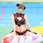 花木のんの（てぃあどろっぷ！）、チャイナ風の水着コスでくっきり美谷間全開！＜近代麻雀水着祭2023＞