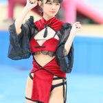 【写真特集】後藤まつり（アイテムはてるてるのみ）、セクシーチャイナコスで際立つ透明肌！＜近代麻雀水着祭2023＞