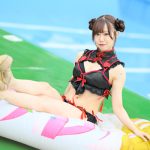 花木のんの（てぃあどろっぷ！）、チャイナ風の水着コスでくっきり美谷間全開！＜近代麻雀水着祭2023＞