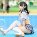 【写真特集】夏宮みずほ（なないろ∞ミルキーウェイ）、セクシーな制服コスで映える黒髪ハーフツイン！＜近代麻雀水着祭2023＞